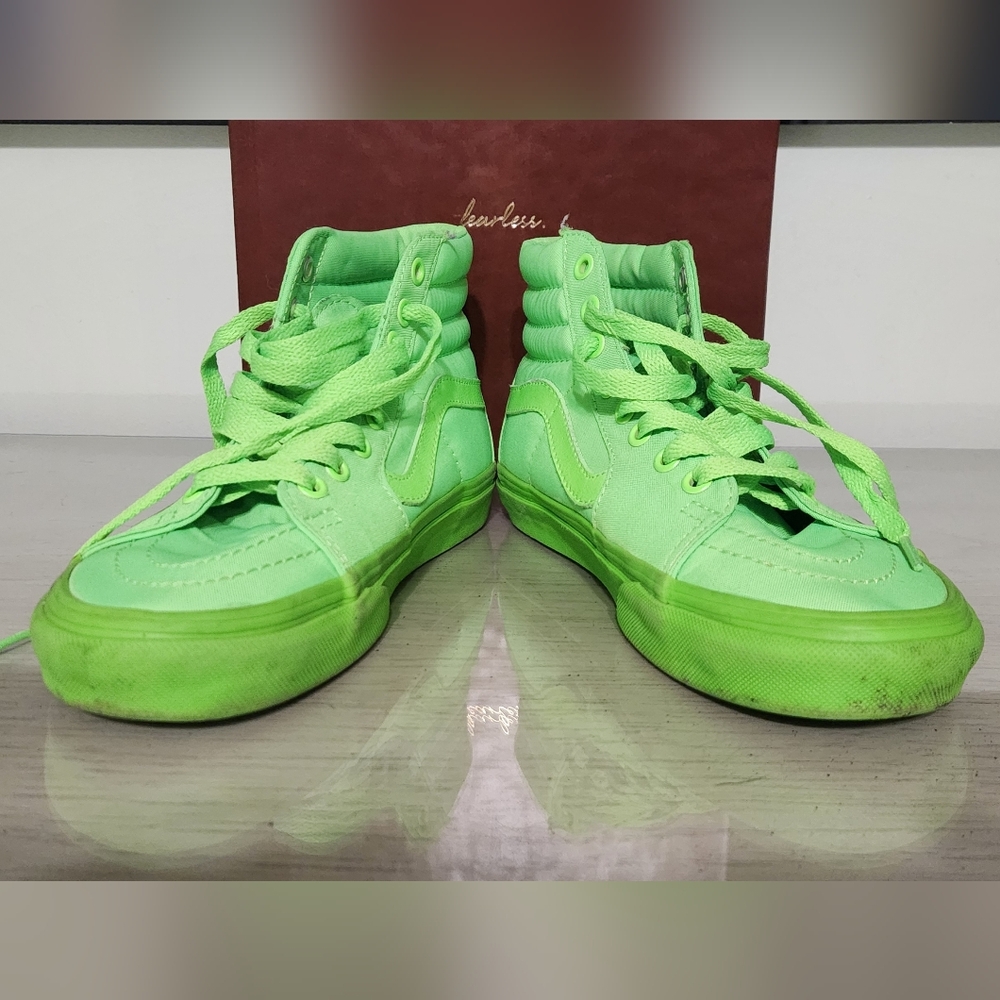 Vans Neon Green Sk8-hi - Picture 4 of 8